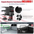 thumbnail image 6 of OLIYNEDY Truck Flag Pole with Mount for Truck Bed, 5ft Metal Flagpole for Car, Pickup, Jeep, Heavy Duty Flag Pole Kit with Holder, White, 6 of 6