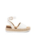 thumbnail image 2 of Sandalias de Plataforma con Cuña Blanca para Mujer DREAM PAIRS, 2 of 7