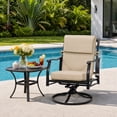 thumbnail image 3 of Aoodor 4-Piece Outdoor Chair Cushions 45 x 22 x 4 Inch Patio Furniture Seat Cushion - Brown, 3 of 10