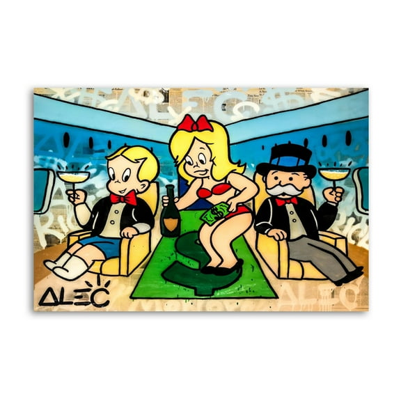 Alec Monopolys The Good Life Canvas Poster Wall Art Picture Prints Hanging Photo Gift Decor Home Posters Artworks 12x18inch(30x45cm)