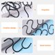 thumbnail image 3 of WEUVEB 20Ud Gancho En S De Hierro Negro Para Colgar Ropa Y Toallas En Hogar Y Resistente, 3 of 8