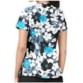 thumbnail image 3 of DPTALR Print Nurse Uniforms For Women,Breathable Patterned Short Sleeve V-Neck Plus Size Shirts Tee Tops With Pockets, 3 of 5