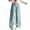 Blue, variant on RUTAYY Toddler Girls Fashion Cute Personality Plush Lined Pants Elastic Waist Wide Leg Jeans Casual Demin Pants With Pockets Trouser Trendy Pants