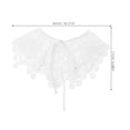 thumbnail image 2 of unbranded Shawl Cuello Mandarin De Encaje Falso Para Blusa Con Portátil Y, 2 of 7