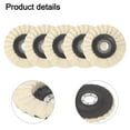 thumbnail image 3 of Wool Felt Polishing Discs 115 Mm Set Of 5 For For Metal Marble Furniture Car Wax Engineered For No Rotation Marks, 3 of 9