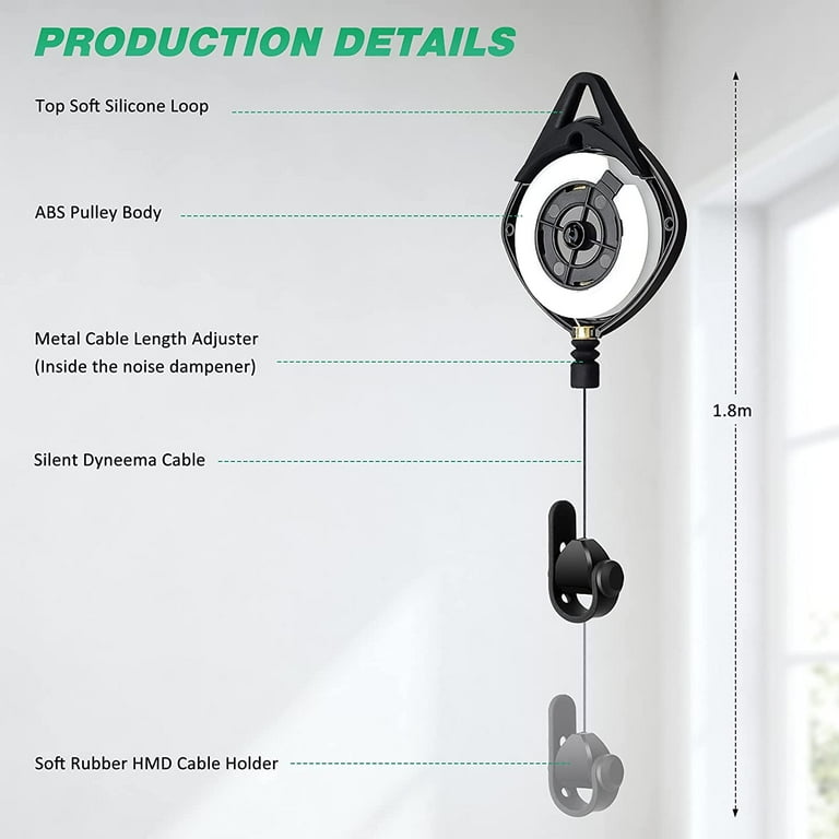 Ceiling Mount Vr Cord Management KIWI Cable Management System (6