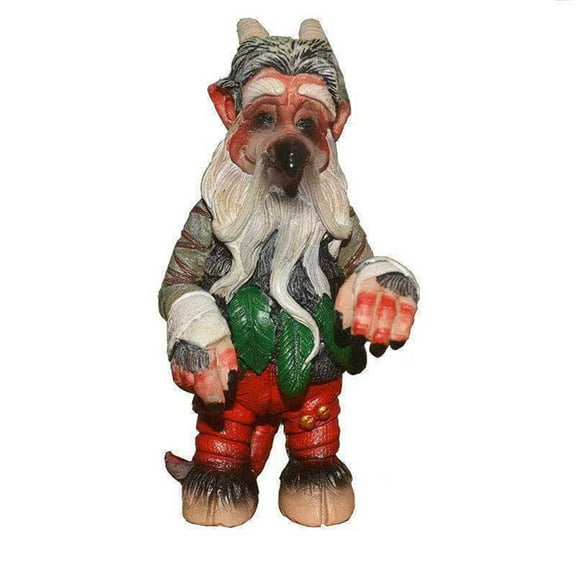 BNNG Garden Big Goblin Statue Resin Leprechaun Anime Character Sculpture Gnome Ornament Dwarf for Home Decor Holloween Christmas Thanksgiving Decor Doll Dwarf Goblin Garden Ornament
