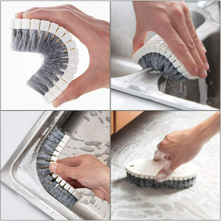 Kitchen Stove Bendable Laundry Brush Soft Curved Surfaces Cleaning Brush  For Cleaning Shoes Sink