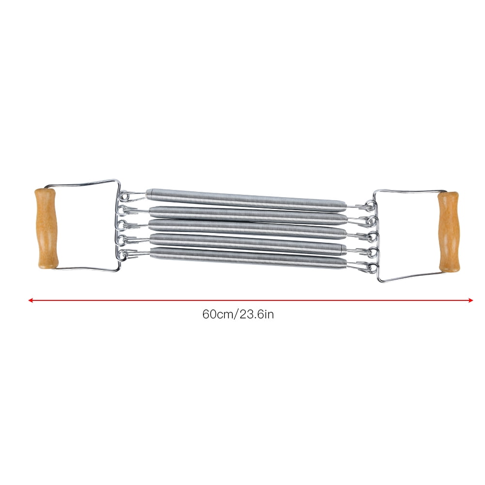 Wooden Handle Removable Spring Chest Expander Developer Household Exercise Muscle Fitness Equipment