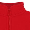 thumbnail image 4 of Creative Knitwear Kids Full Zip Polar Fleece Jacket, Red, Sizes 12m-6, 4 of 7
