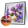 thumbnail image 2 of 5D FLhrweasw bricolaje completo taladro diamante pintura lavanda florero punto de cruz bordado Nuevo, 2 of 9