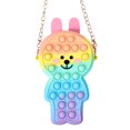 thumbnail image 4 of xiaxaixu Female Change Purse Rabbit Shaped Shoulder Bag Push Bubble Toys, 4 of 9