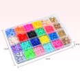 thumbnail image 2 of Clay Beads Kit DIY Decorative Educational Flat Beads Set Clay Spacer Beads Set, 2 of 10