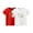 Red, variant on Eltusu Girls Cotton T-Shirts, Pullover Loose Fit Crew Neck 2 Pieces Short Sleeve Tops Green Size 8-10 T