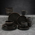 thumbnail image 2 of Mikasa Barrett Black 16-Piece Dinnerware Set, Service for 4, 2 of 8