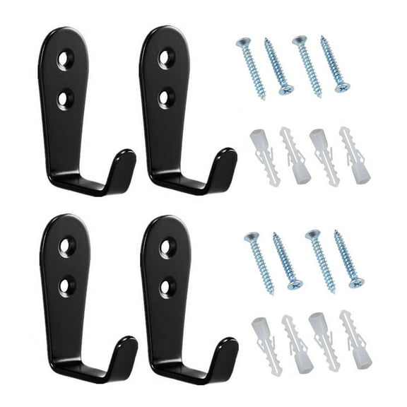 Wall-Mounted Hockey Stick/Ski Pole Holder - 2-Pack Multipurpose Sports Equipment Organizer - Durable Display Rack for Fishing Rods & Golf Clubs