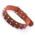 thumbnail image 3 of Collier pour Chien, Collier Léger Style Punk à la Mode avec Pointes Pratique en Cuir PU Ajustable avec Rivets Cloutés pour Chiens Moyens à Grands, 3 of 7