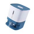 thumbnail image 1 of Rice Container for Grains and Cereals Sugar Beans Cearl Large Machine Cereal Dispenser Box Blue, 1 of 9