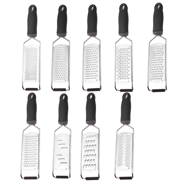 Coofit 9 Pcs Râpe à Fromage Râpe à Chocolat Multifonctionnelle en Caoutchouc Râpe à Fruits