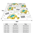 thumbnail image 5 of Bingfone Dinosaur On Excavator Print Flannel Fleece Blanket Throw Blanket For Bed,Sofa,Couch,Travel,Camping(50"X40"), 5 of 9
