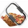 thumbnail image 3 of Brilliance 12-Cup Airtight Food Storage Container, Perfect for Pantry Staples, Clear/Grey, 3 of 9