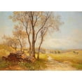 thumbnail image 2 of Hans Dvořàk 24x18 Gold Ornate Framed and Double Matted Museum Art Print Titled - Summer Landscape, 2 of 4