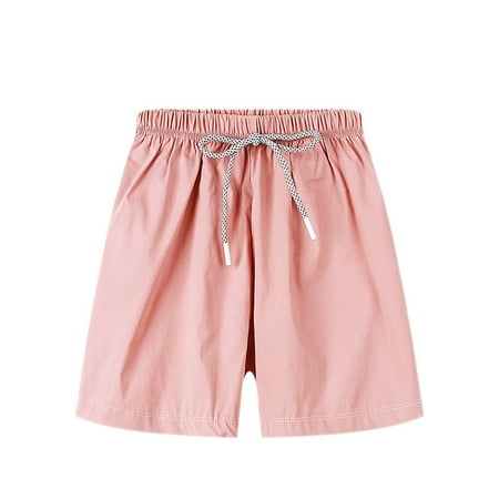 

Toddler Boys Short Casual Pants Plain Color Fashion Sports Lace Up Beach Summer Baby Shorts Harem Pants Child Clothing Streetwear Dailywear Outwear