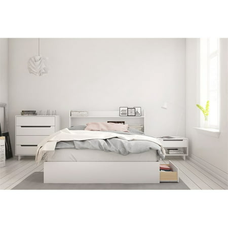 aura 4 piece queen size bedroom set white | walmart canada