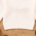 thumbnail image 5 of Staki Sweatshirts for Girls Girls Sweaters Cotton Cute Kids Sweater Crew Neck Holiday Pullover(White,0-6 Months), 5 of 7