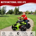 thumbnail image 3 of 12V Kids Ride On ATV Car,3 Wheeler Motorcycle Electric Vehicle ATV with EVA Tire, LED, Music,Ride on Car Toy for Boys and Girls, 3 of 9