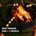 thumbnail image 3 of 30-inch Steel Fire Pit with Spark Screen & Poker for Outdoor Patio & Garden, 3 of 8