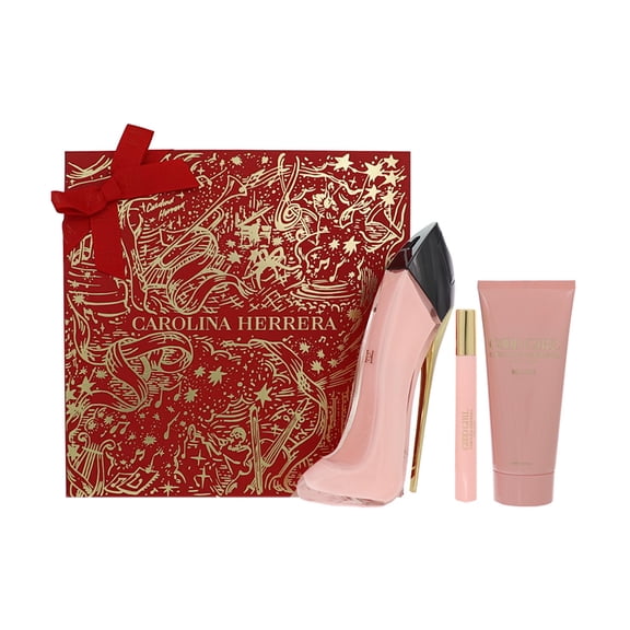Carolina Herrera Ch Good Girl Blush 3 Piece Set For Women: 2.7 Oz Eau De Parfum Spray, 0.34 Oz Eau De Parfum Spray, 3.4 Oz Body Lotion