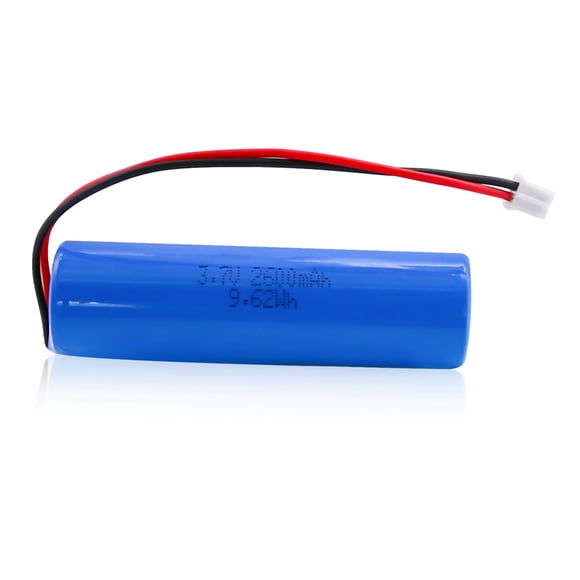 YIEMI 3.7V 2600mAh Rechargeable Batteries Lithium ion Battery with PH2.0(Φ18mm) 1S1P Connector for DIY Electronics Lighting Bluetooth Equipment