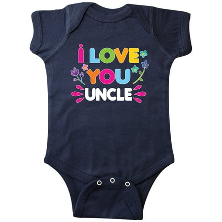 

Inktastic I Love You Uncle with Flowers Gift Baby Girl Bodysuit