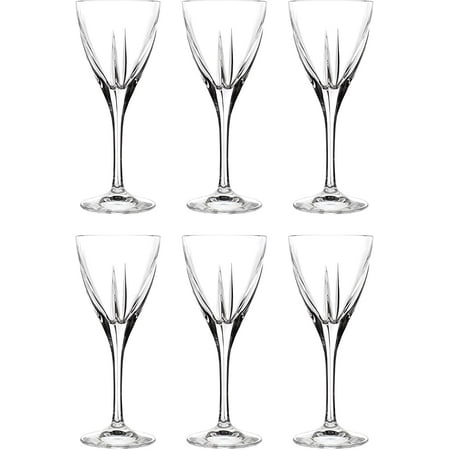 Barski Liquor Glass - Stemmed Glasses - Set of 6 Glasses - Crystal Glass - Designed - Use it for - Sherry - Shot - Vodka - Liquor - Cordial - Each Glass is 2.25 oz Made in Europe