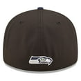 thumbnail image 4 of Men's New Era Black/Navy Seattle Seahawks 2022 NFL Draft Low Profile 59FIFTY Fitted Hat, 4 of 6
