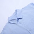 thumbnail image 7 of uikmnh Mens Shirts,Men's Summer Casual Solid Cotton and Button Short Sleeved Shirt Top,Men's T-shirts,T Shirts for Man(Color:Blue,Size:XL), 7 of 7