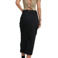 thumbnail image 4 of Aofany Women's Long Cargo Skirt Solid Color High Waist Straight Streetwear Loose Skirt Work Shirts with Pockets, 4 of 8