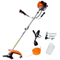 52cc Gas Weed Eater 2-in-1 Trimmer & 10" Brush Cutter with Shoulder Strap
