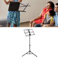 thumbnail image 5 of Support de Musique Pliable Noir Gain de Place Hauteur Réglable Support de Musique stable pour performance[qb], 5 of 5