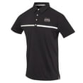 thumbnail image 2 of Men's Black Mississippi State Bulldogs Color Blocked Stretch Polo, 2 of 3