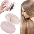 thumbnail image 2 of Retractable One-Touch Hair Cleaning Comb, Multifunctional Travel Brush for Women, Adds High Crown Volume & Detangles, Portable & Easy Clean Hair Comb for All Hair Types, Gentle Scalp Massage, 2 of 8