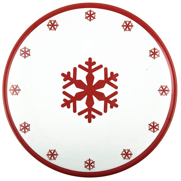 Melange 608410091719 6 Piece 100 Melamine Salad Plates Christmas