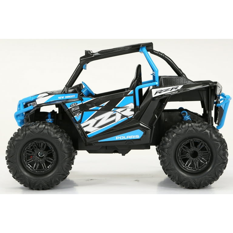New Bright 1 14 Polaris RZR Battery Remote Control Blue ATV 1475U 2B