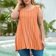 thumbnail image 2 of ZVNAΖH Tank Tops for Women Plus Size Summer Casual Loose Fit Crew Neck Sleeveless Pullover Tops, 2 of 4