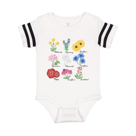 

Inktastic Wild Flower Chart Gift Baby Boy or Baby Girl Bodysuit