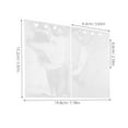 thumbnail image 2 of TEHAUX 30Ud Fundas Plásticas Para Archivador Transparente Con De Doble Y Bolsillos Superiores, 2 of 8
