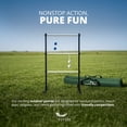 thumbnail image 2 of Vivere Ladder Golf Extreme Metal Tournament Edition Ladder Ball Toss Game Set, Blue/White, 2 of 14