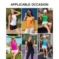 thumbnail image 5 of ANFERRY Ribbed Workout Tank Tops for Women Seamless Full Length Athletic Camisole with Built in Bra, 5 of 9