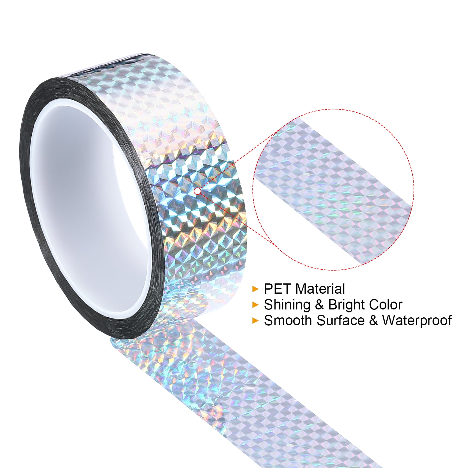 PRISM Holographic Tape, Pick Color & Size, 1/4 mosaic pattern